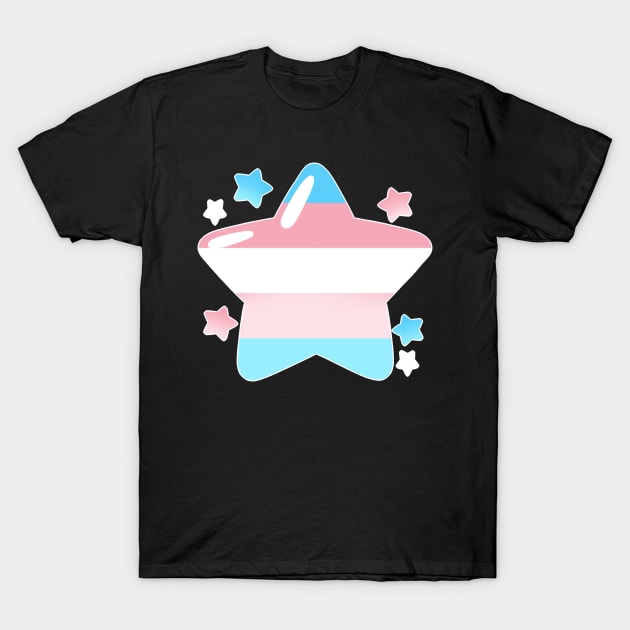 LGBTQ+ Pride Flag Stars - Transgender T-Shirt by leashonlife